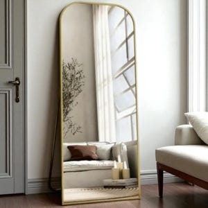 56&quot;x21&quot; Full-Length Mirror – Large Floor Standing or Wall Mounted Full Body Mirror for Bedroom or Entryway