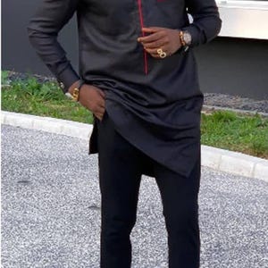 African men clothing, dashiki men suit, senator wear, african wedding suit, traditional men attire, nigerian men kaftan, white african suit
