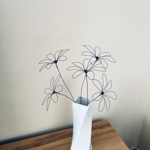 Handmade wire daisy delicate, simple, and full of summer charm