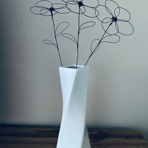 Handmade wire flower bouquet