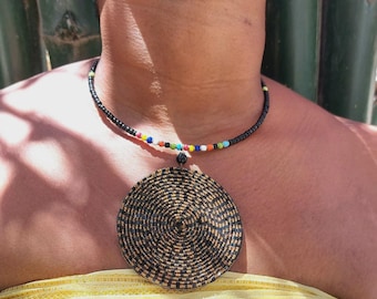 African choker necklace, ethnic necklace from Kenya, gift for her