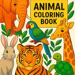 Printable Coloring Book for Kids | 25 Fun Pages | Cartoon Superhero Activity | Instant Digital Download PDF |