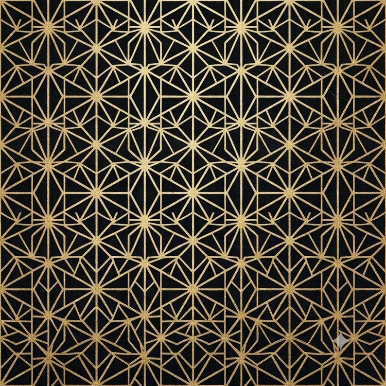 Grid Pattern Paper Texture Japanese Asanoha Pattern Seamless Texture, Indigo Blue Digital Paper ...