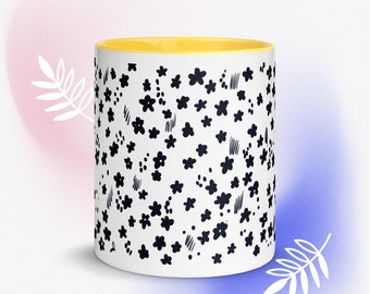 Flower Meadow Mug with Color Inside