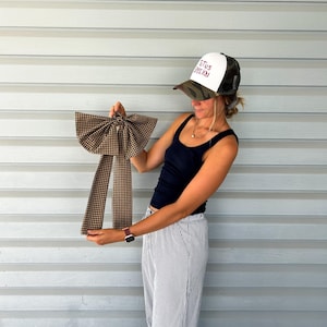 Fall Gingham Bow