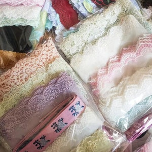 Clearance Assorted Colored Tulle Lace Trims For DIY Supplies