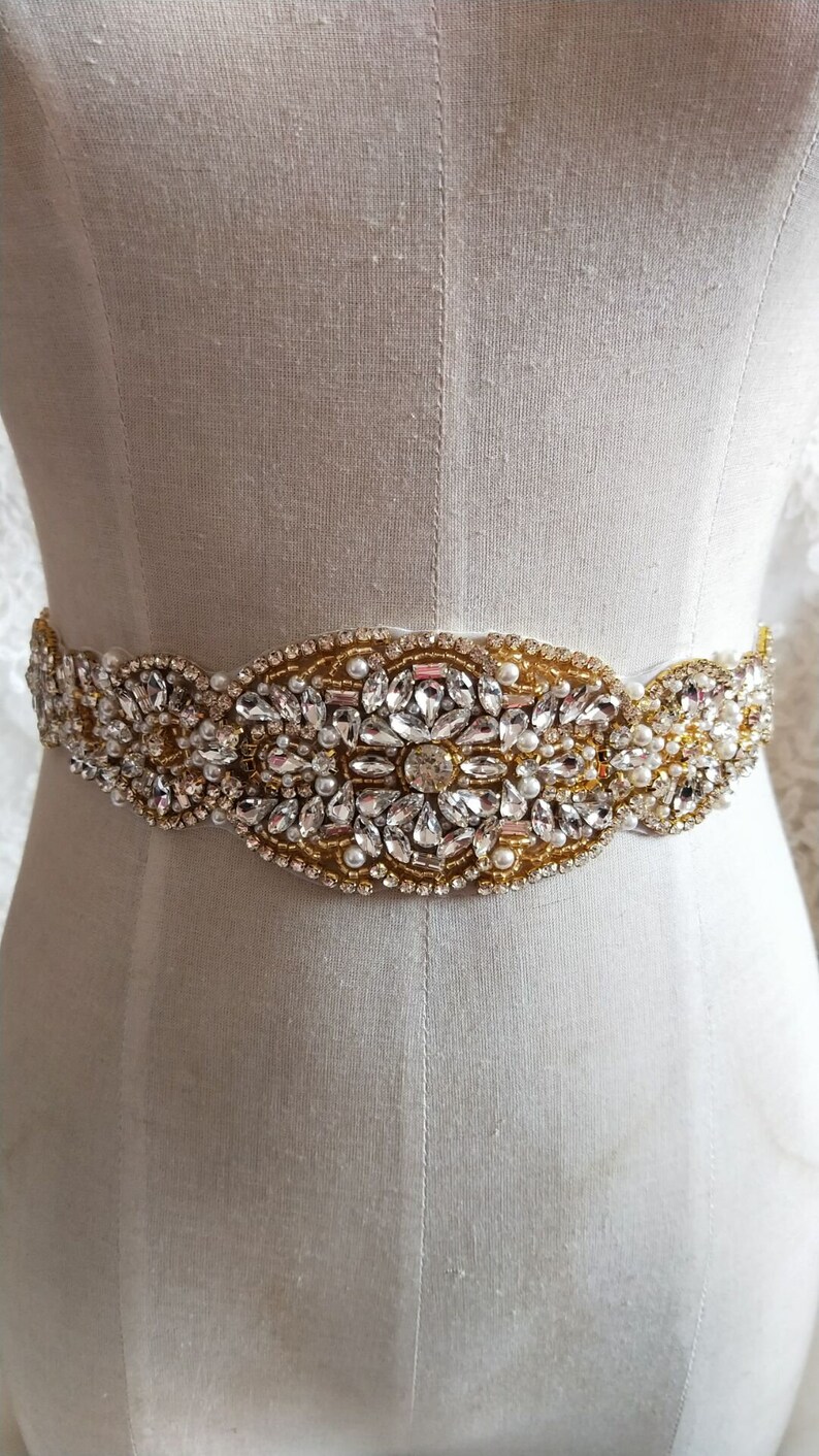 Luxury Rhinestone Crystal Lace Trim 2.55 Wide For Bridal Accessories Wedding Dress Sash Belt Headband Straps Costume Embellishment 3 Colors