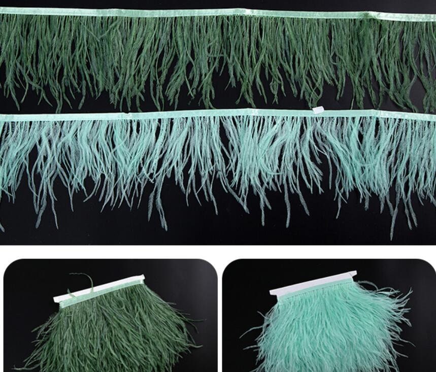 52 colors Ostrich Feather Lace Trim Ribbon Tape Trimming Millinery Dre –  uartcrafts