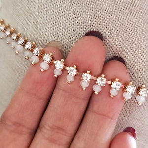 Rhinestone Crystal Beaded Lace Trim For Bridal Accessories Wedding Dress Sash Belt Headband Straps Costume Embellishment 8mm By The Yard