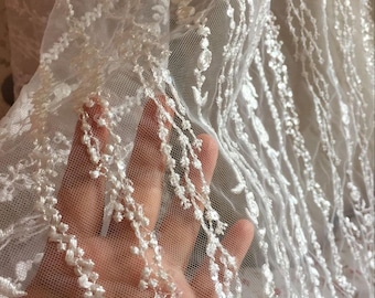 Elegent Lace Fabric Floral Retro Sequined Bridal Lace New Design Lace fabric For Wedding Dress Fashion Dress High Quality wl 23