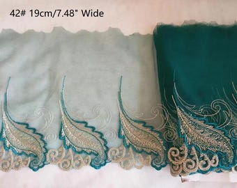 On Sale 10 Styles 5-11 Yards Long Piece Embroidered Lace Trims #41-50