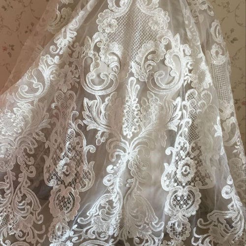 Elegent Lace Fabric Aulic Retro Bridal Lace New Design Lace - Etsy