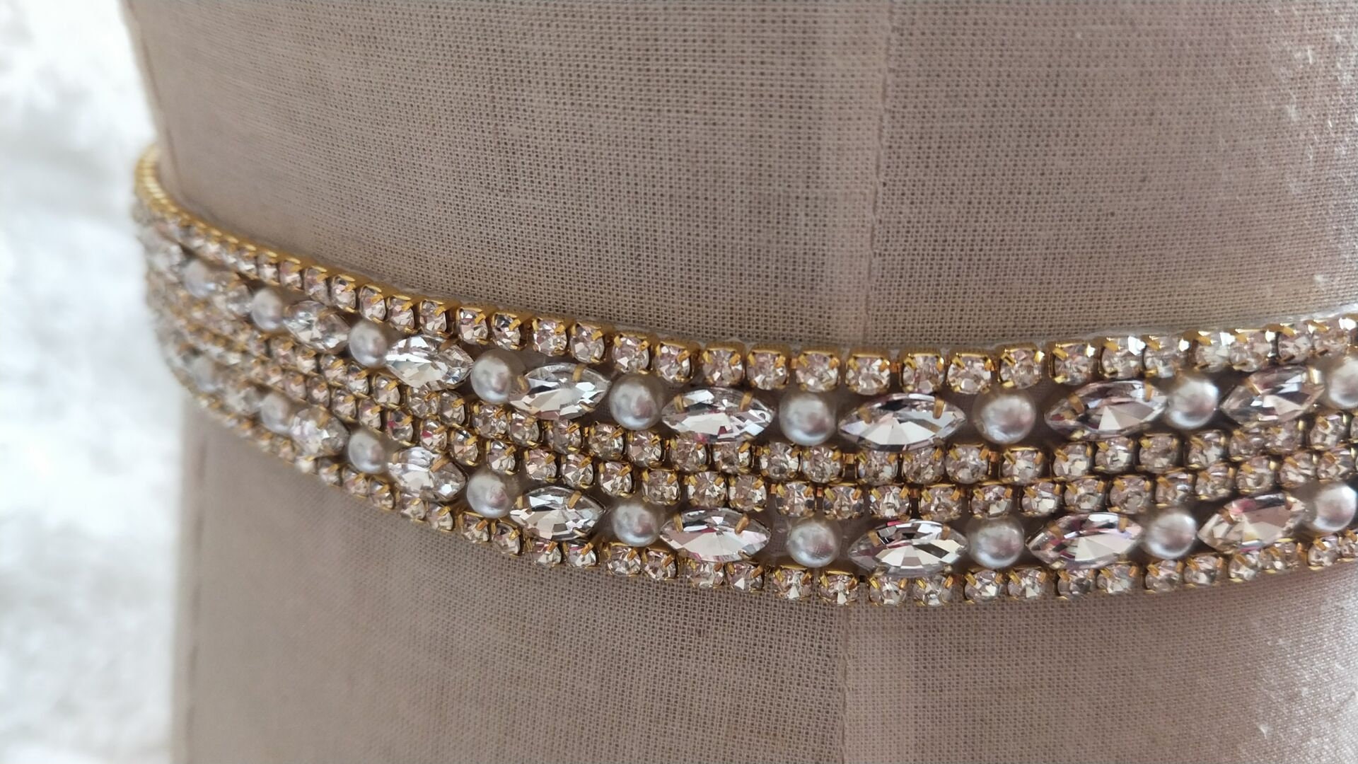 Clear Rhinestone Crystal Lace Trim 1 Wide for Bridal | Etsy