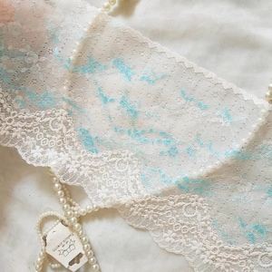 2 kleuren kanten rand Prachtig gebloemd kant voor lingerie, hoofdbanden, taillebanden 2 meter