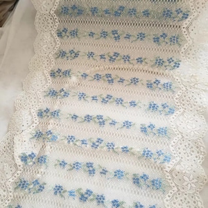 2 Yards Stretch Lace Trim Gorgeous Pink Floral Lace For Lingerie, Headbands, Waistbands