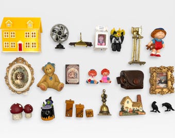 Vintage Trinket Mini Figurine | Small Miniature Collectible | Retro Decor | Curio Cabinet Shelf Decor