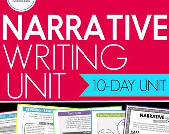 Narrative Writing Unit | Personal Narrative Lesson Plans | 2 week Narrative Writing Lessons Using the Writing Process