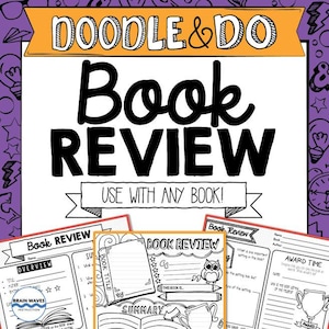 Doodle Book Review: Creative Novel Study Project (PDF) Grades 4-8