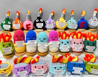 Emotional Support Dumpster Fire/Crochet Chill Pill/Bomb,Office Employee Gifts,Gifts Work Team