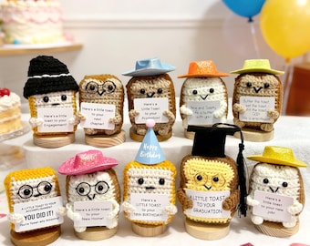 A little toast to your next chapter Gift New Job Work Colleague Coworker New Chapter,Crochet toast, Birthday/Graduation/ENGAGEMENT Gift