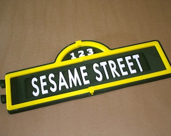 Personalized Sesame Street Sign