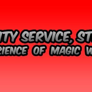 Puede incluir: Un gr&aacute;fico rectangular con fondo degradado rojo que presenta un logotipo cuadrado a la izquierda con el texto ROBLOX DEV HUB en rojo, azul y amarillo. A la derecha, el texto dice QUALITY SERVICE, STRONG COMMUNITY EXPERIENCE OF MAGIC WITH ROBLOX DEV HUB!
