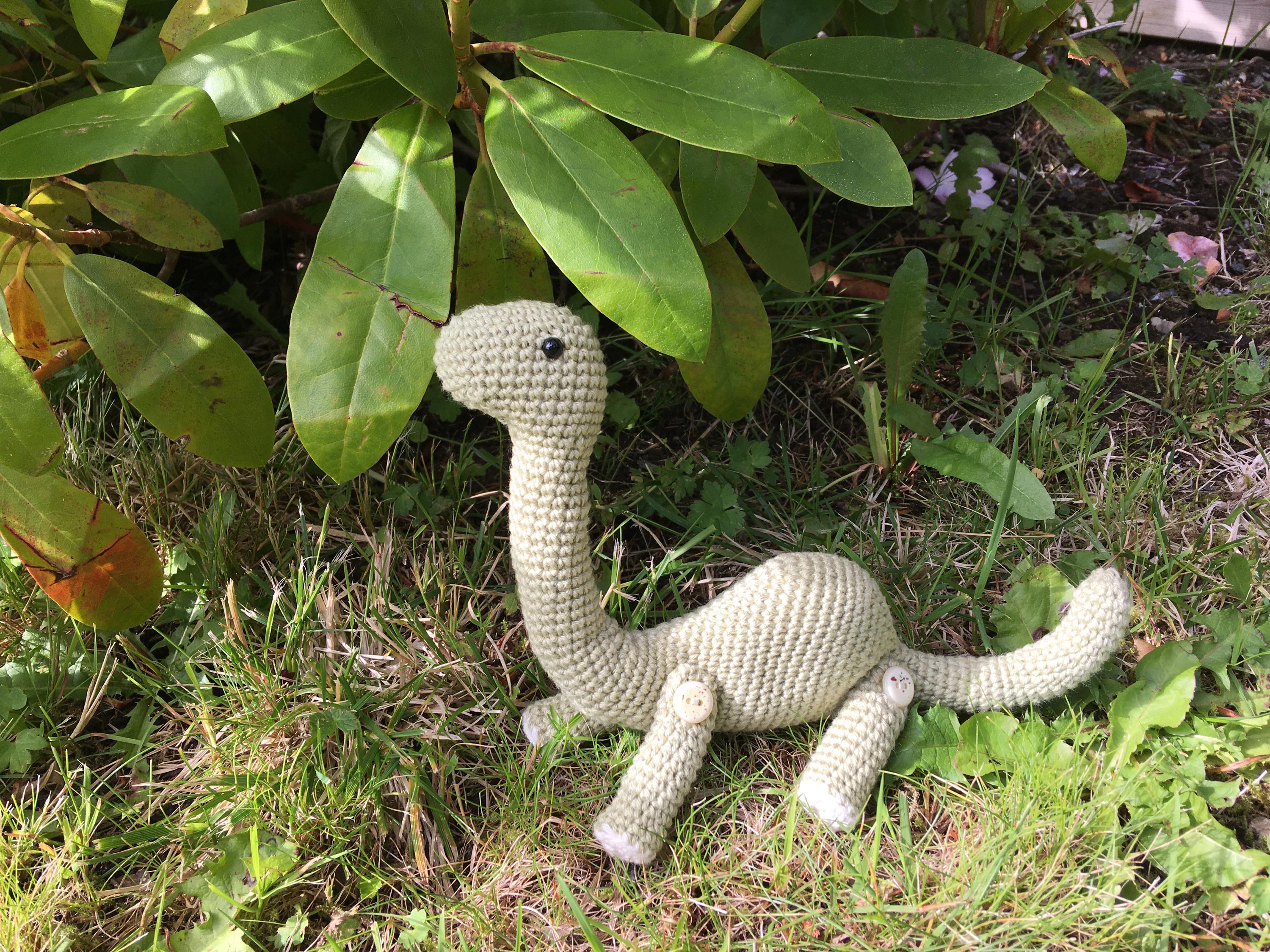 Buttons the Dino Amigurumi Crochet Pattern