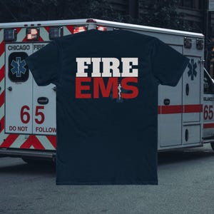 FIRE EMS Shirt: Comfy Cotton Crew Neck Tee