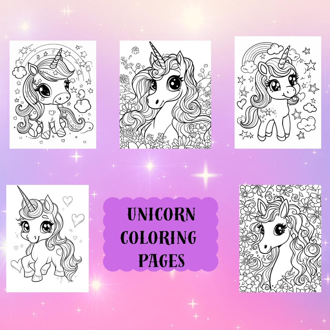 Kit Coloriage Licorne Pour Filles – 60 Pages, 8 Crayons Bicolores – Papier à Gratter, Activités Sans Désordre – Cadeau 4-12 Ans