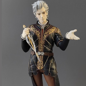 Estatua de Astarion de Baldur's Gate 3, creada por un fan: personalizada, pintada a mano, escala 1:8, regalo de aniversario.