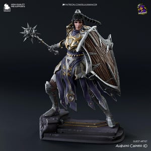 シャドウハートのフィギュア バルダーズ・ゲート ファンアート スタチュー：12K レジン 3D プリント