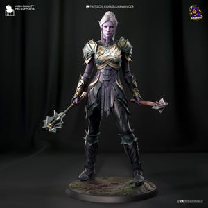 Minthara Figurine Baldur&#39;s Gate Fan Art Statuette: 12K Resin 3D print