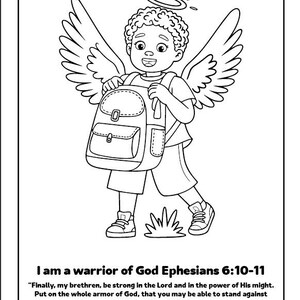 Bible Verse & Affirmation Coloring Book for Kids  Ages 3-9 Diverse Boys or Girls | Christian Coloring Book | Positive Self-Love for Children