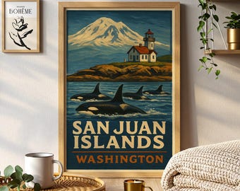 San Juan Islands Print | Scenic Orca Coastal Artwork