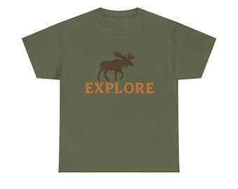 T-shirt d'aventure en plein air Explore, T-shirt unisexe de camping pour la randonnée, T-shirt confortable pour la vie en cabine