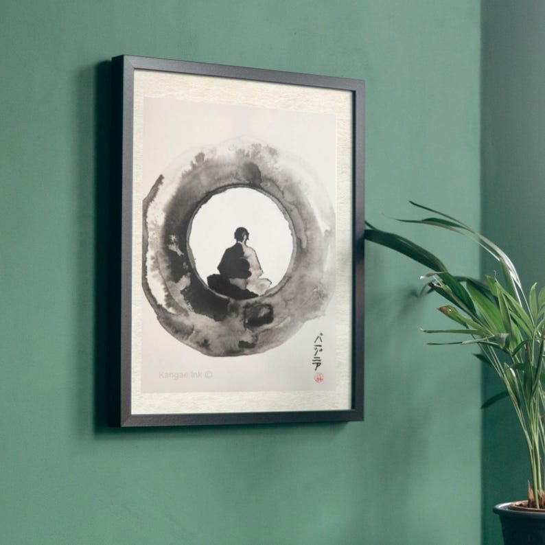 Enso Zen Cercle Lotus Fleur Méditation Japon Calligraphie Yoga T-Shirt Enso Zen Cercle Lotus Fleur Méditation Japon Calligraphie Yoga T-Shirt