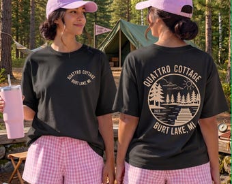 Quattro Cottage Burt Lake MI DTF Transfer: Lakeside Camping Ready to Press