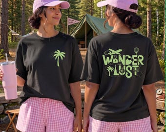 Wanderlust Palm Tree Adventure DTF Transfer (Ready to Press)