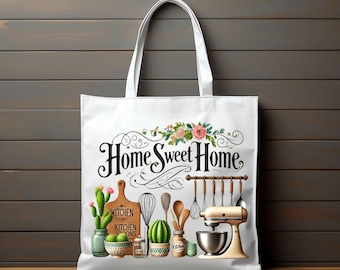 Home Sweet Home DTF Transfer, Kitchen Decor, Ready to Press, Daily Bloom