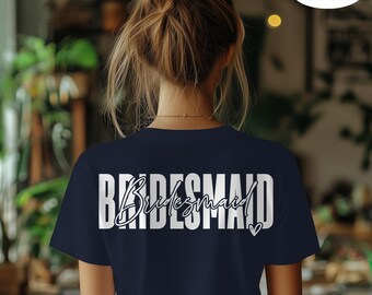 Bridesmaid Stacked DTF Transfer, Wedding Party Shirt Design