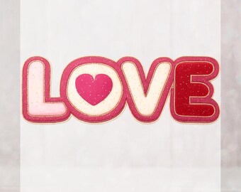 Love Heart DTF Heat Transfer | Valentine's Day Apparel