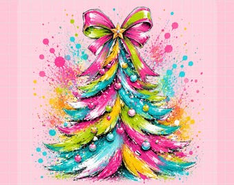 Christmas Tree DTF Transfer Design (Ready to Press)