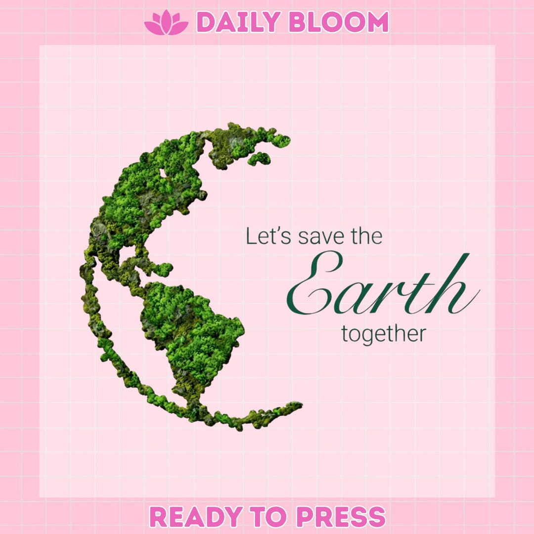 Earth Day DTF Transfer, Let's Save the Earth Together Iron On - Etsy