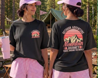 Outdoor Adventure Mountain Journey DTF Transfer (Ready to Press)