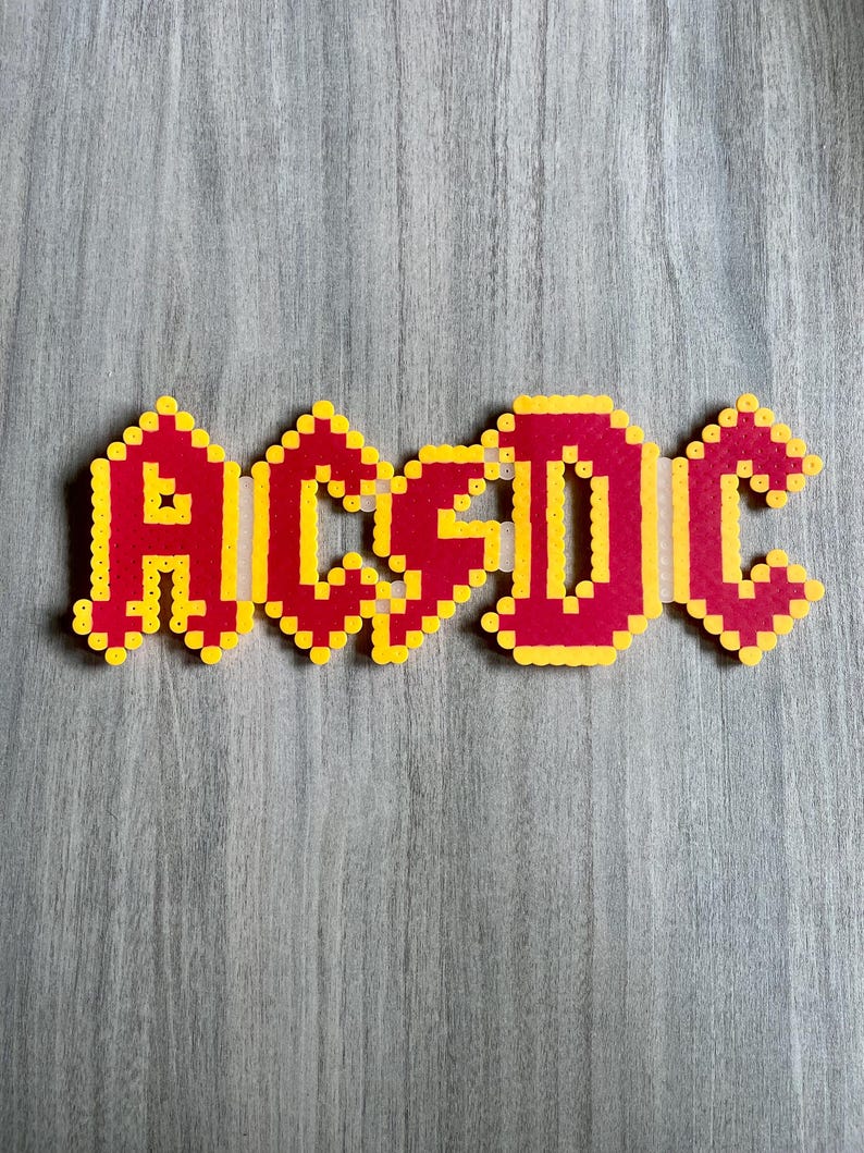 AC/DC Symbol-perler Beads - Etsy