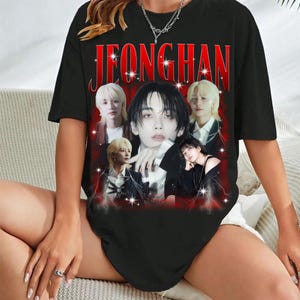 Retro Jeonghan Seventeen Kpop T-Shirt, Seventeen Right Here World Tour Shirt, Seventeen Happy Burstday Shirt,Seventeen Nana Tour Members Tee