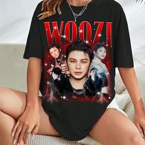 Retro Woozi Seventeen Kpop T-Shirt, Seventeen Right Here World Tour Shirt, Seventeen Happy Burstday Shirt,Seventeen Nana Tour Members