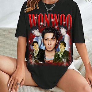 Retro Wonwoo Seventeen Kpop T-Shirt, Seventeen Right Here World Tour Shirt, Seventeen Happy Burstday Shirt,Seventeen Nana Tour Members
