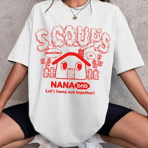 Seventeen Nana Bnb T-shirt, Nana bnb with Seventeen Shirt, Seventeen Right Here World Tour Shirt, Seventeen Members Shirt, Happy Burstday