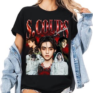 S.coups Seventeen Kpop T-Shirt, Seventeen Thunder Happy Burstday Shirt, Seventeen Right Here World Tour Shirt, Seventeen Nana Bnb Shirt